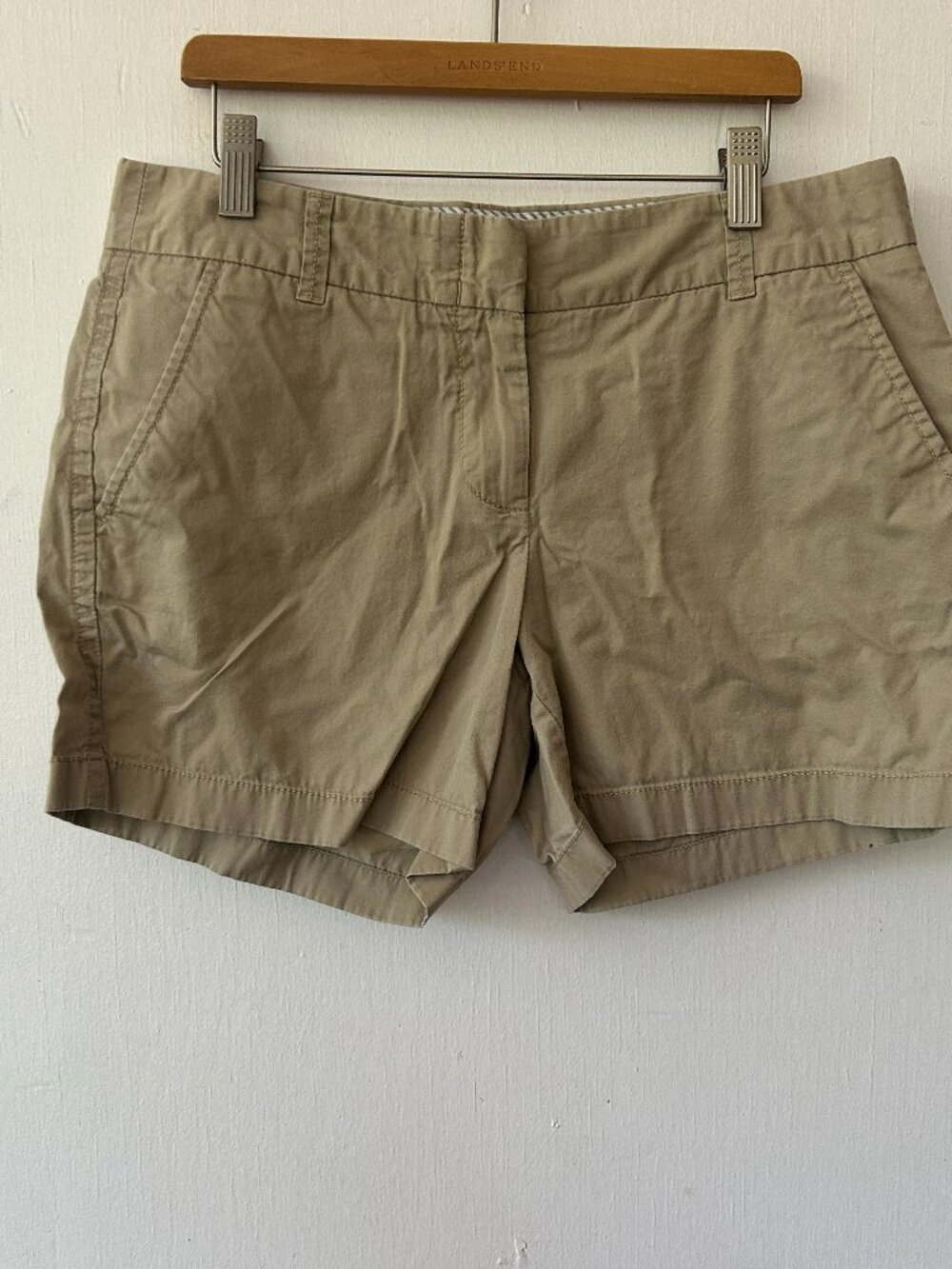 J. Crew Broken In Chino Shorts Womens 6 Khaki Pockets Preppy Old Money Classic‎